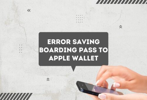 Error Saving Boarding Pass to Apple Wallet