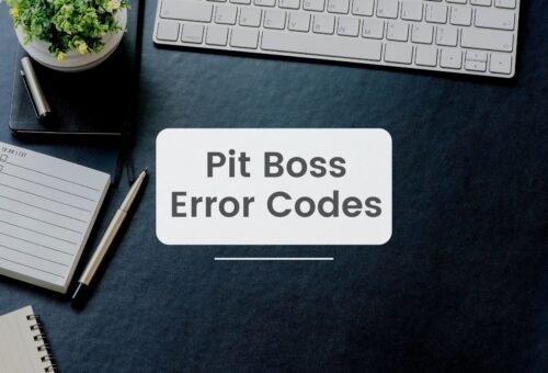 Pit Boss Error Codes